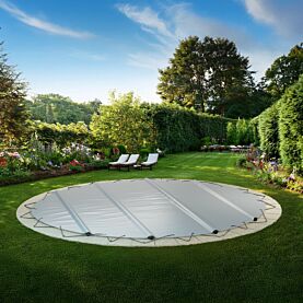 Standard Stangenabdeckung "SafeDeluxe" rund Ø 2,50 m grau