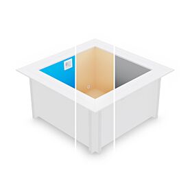 Poolfolie für 4-Eck Holzpool Lulu