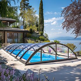 Poolüberdachung ALBIXON Klasik Sky Clear C 509 x 1066 x 155 cm