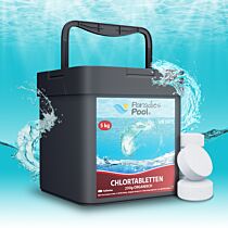 Paradies Pool Chlortabletten für Pool 200 g, 10 kg organisch