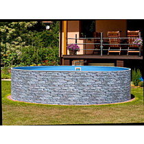 Splash Pool Einzelbecken Ø 460 x 90 cm stein