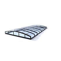 Poolüberdachung ALBIXON Casablanca Infinity B 442 x 850 x 70 cm (1-Schiene)