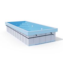 ALBIXON Überlauf Pool QBIG Benefit 3,00 x 5,00 x 1,20 m