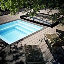 ALBIXON Überlauf Pool Mini QBIG 3,00 x 3,00 x 1,20 m