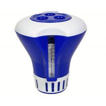 Dosierschwimmer mit Thermometer blau (E140)