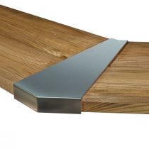 Holzpool 8-Eck Cariba 657 x 407 x 138 cm Platin