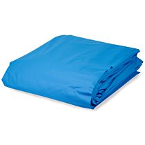 Rundpool Stahlwandpool weiß Folie blau 0,6 mm Poolset rund 300 x 120 cm als Einzelbecken