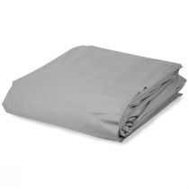Rundpool Stahlwandpool weiß Folie grau 0,8 mm Poolset rund 450 x 135 cm als Komplettset