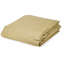 Pool Folie 0,8 mm sand inkl. Standardhandlauf grau und Skimmerset grau für Rundpool 450 x 120 cm 