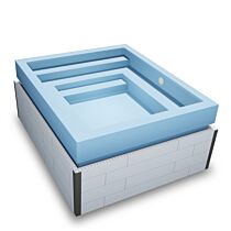 ALBIXON Überlauf Pool Mini QBIG 2,25 x 2,50 x 1,20 m