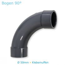 PVC-U Fitting Bogen 90° 50mm