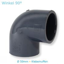 PVC-U Fitting Winkel 90° 50 mm 4er Set