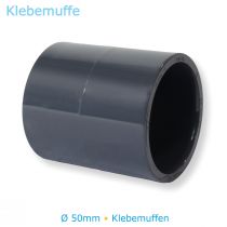 PVC-U Fitting Klebemuffe 50 mm 9er Set